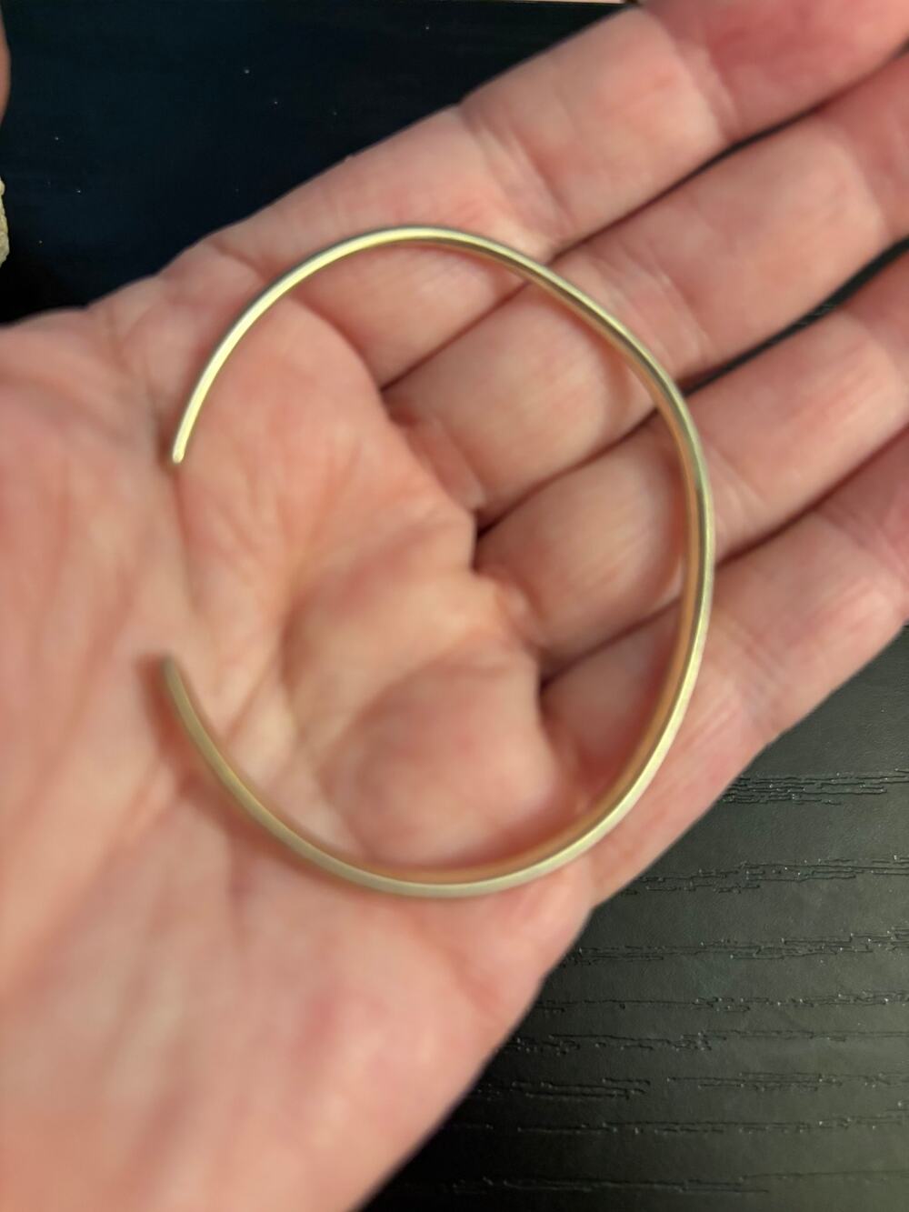 Signed Kendra Scott Graduated Gold Tone Cuff 5.75”